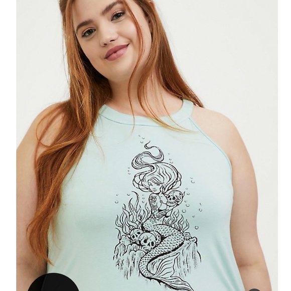 torrid Tops - Torrid mermaid and skull top